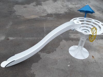 Mini golf, crazy golf, adventure golf obstacle, hazard, decoration. Miniature golf. Martini glass decoration, hazard, obstacle.
